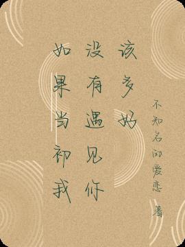 如果当初没有遇见你文案